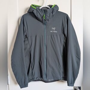 Arc'teryx Atom Men's Hoody in Dark Green with Lime Accents